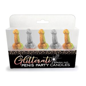 Glitterati - Penis Party Candles 5pk