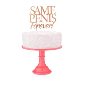 Glitterati - Same Penis Forever Cake Top