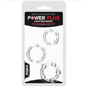 Power Plus Triple Beaded Ring