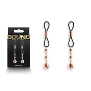 Bound Nipple Clamps D1 Rose Gold