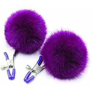 Sexy AF Clamp Couture Puff Balls Purple