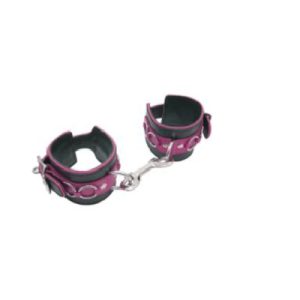 Ankle cuffs snap join pink