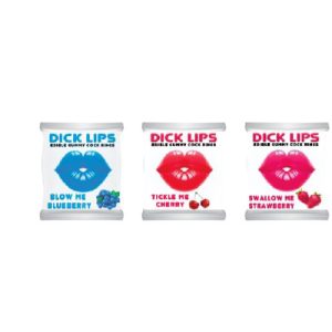 Dick Lips Edible Gummy Cock Rings 1pce