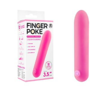 Finger Poke Silicone 3.5" Bullet Pink