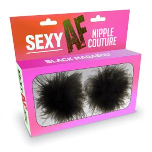 Sexy Af - Nipple Coture Black Marabou