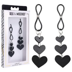 Sex & Mischief Heart Nipple Ties