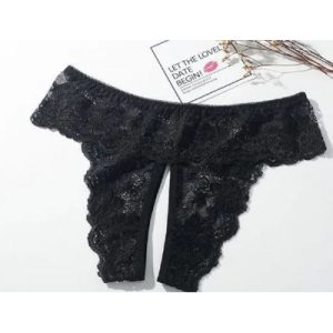 Lace Crutchless Black 14-16