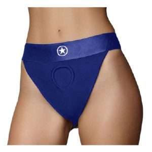 Ouch! Vibrating Strap On Panty XS/S Blue