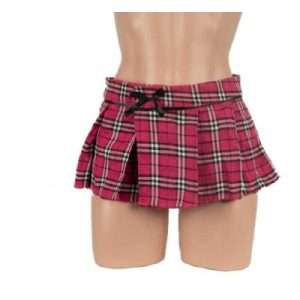 School Girl Skirt Hot Pink XS