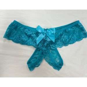 Lace Crutchless G-String Mint 12