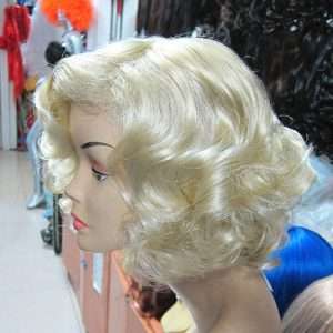 Wig Short Blonde Wavy