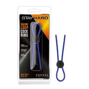 Stay Hard Silicone Loop Blue