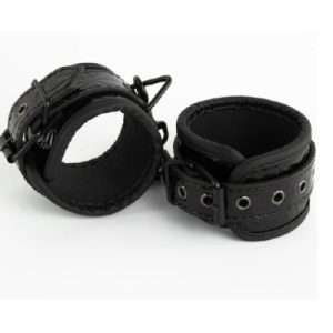 Textured Wrist Cuffs Black