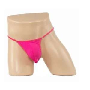 209 Mens Lycra G-String Hot Pink OS