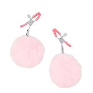 n130 Fluffy Nipple Clamps Pink