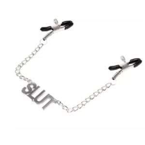 N147 Nipple Clamps Chained SLUT