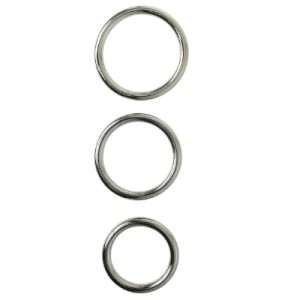 Sportsheets Seamless Metal O-Ring 3 Pack